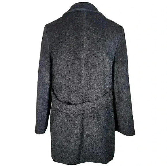 Vintage Juli De Roma Women’s Button Down Soft Pea Coat Jacket Size L/XL Black - Picture 3 of 9